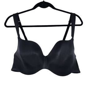 Cacique Black Adjustable Straps Back Full Coverage Underwire Bra Size 42C